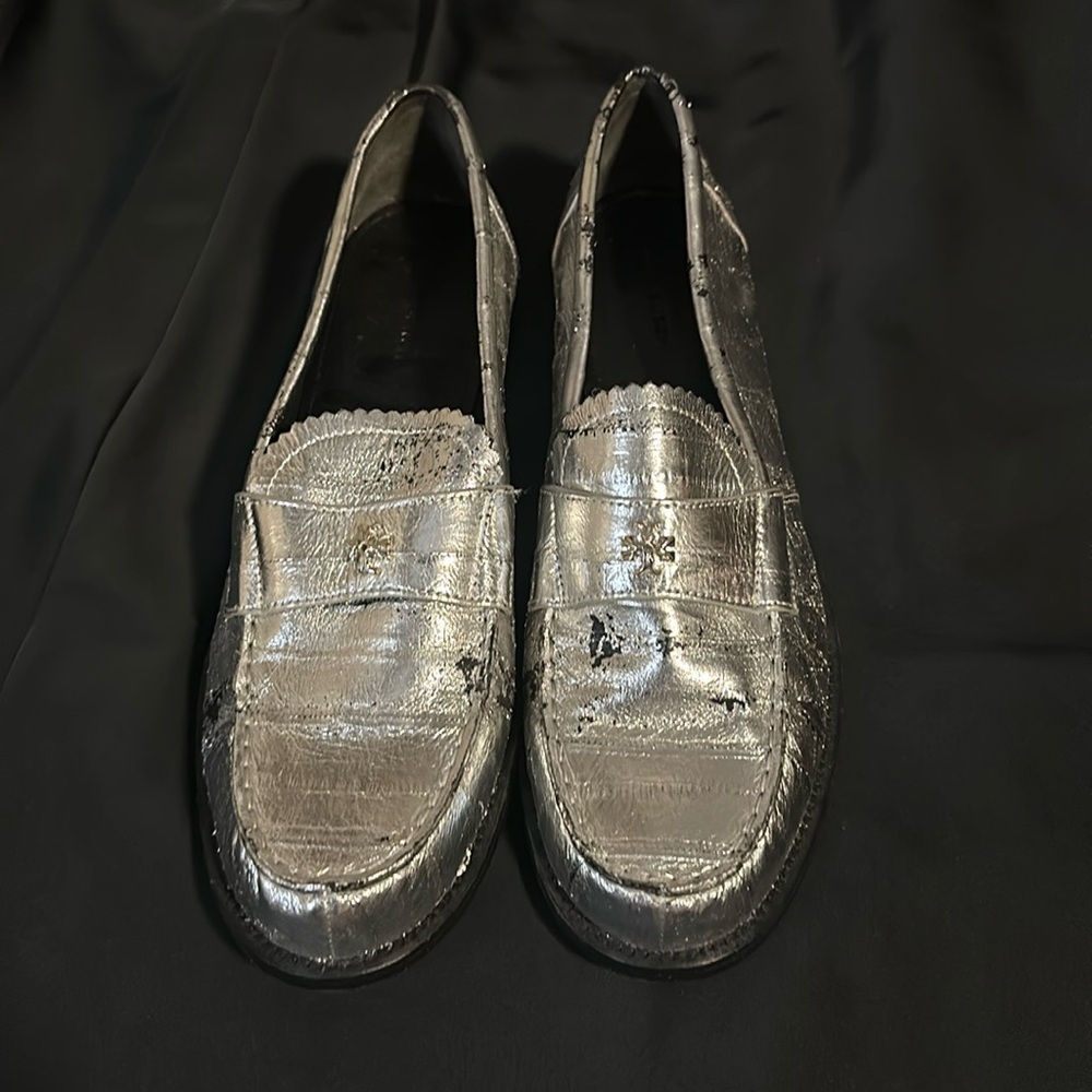 Tory Burch Perry Metallic Loafers